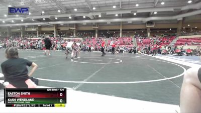 120 lbs Cons. Round 3 - Kash Wendland, Hays Wrestling Club vs Easton Smith, Manhattan