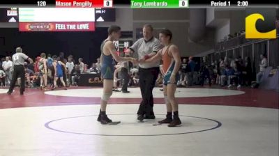 120 Champ.-Round-1, Mason Pengilly, California,  vs Tony Lombardo, Pennsylvania,