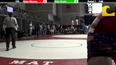 170 Champ.-Round-1, Dylan Wisman, Virginia,  vs Peter Renda, Pennsylvania,