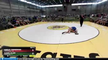 138 lbs Round 2 (8 Team) - Harley Zimmerman, Kansas Blue vs Kaden Allen, Kansas Red