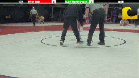 132 Champ.-Round-2, Jason Nolf, Pennsylvania vs Ryan Montgomery, Ohio