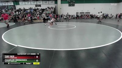 75 lbs Quarterfinal - Tory Rice, Prodigy Wrestling vs Chandler Oreskovich, The Best Wrestler