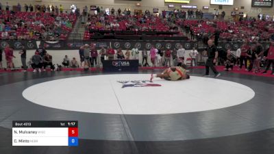 79 kg Quarters - Noah Mulvaney, Wisconsin vs Christopher Minto, Nebraska Wrestling Training Center