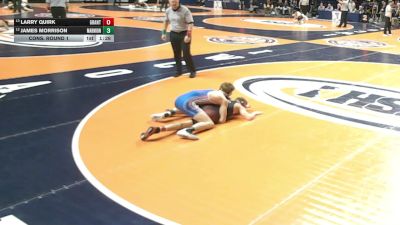 3A 113 lbs Cons. Round 1 - James Morrison, Aurora (Marmion Academy) vs Larry Quirk, Fox Lake (Grant)