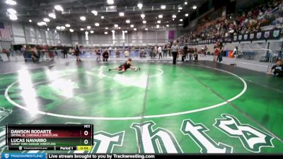 83-84 lbs Round 3 - Dawson Rodarte, Orting Jr. Cardinals Wrestling vs Lucas Navarro, Scrap Yard Garage Wrestling