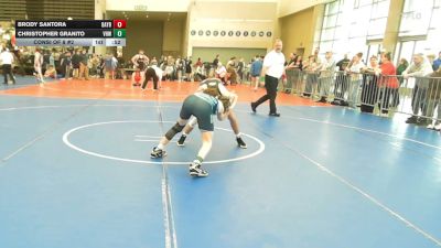 115-H lbs Consi Of 8 #2 - Brody Santora, Bayport-Blue Point vs Christopher Granito, Vougar's Honors Wrestling