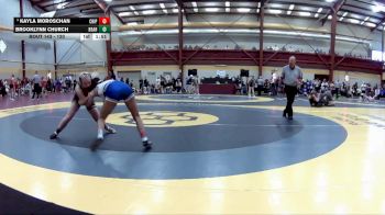 120 lbs Champ. Round 2 - Brooklynn Church, Broken Arrow vs Kayla Moroschan, Chippewa