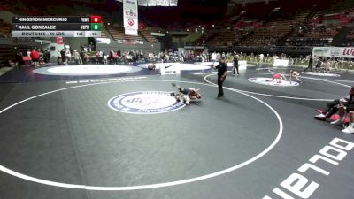 80 lbs Cons. Quarters - Kingston Mercurio, Peterson Grapplers Wrestling Club vs Raul Gonzalez, Vasky Bros\Pitman Wrestling Club