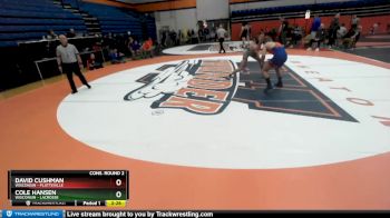 157 lbs Cons. Round 2 - Cole Hansen, Wisconsin - Lacrosse vs David Cushman, Wisconsin - Platteville