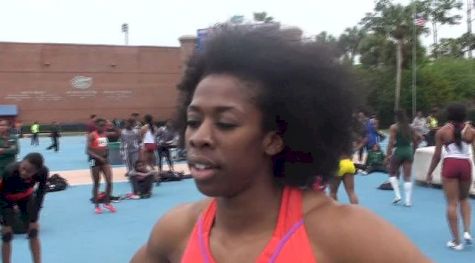 Francena McCorory winded but on the road back up from London