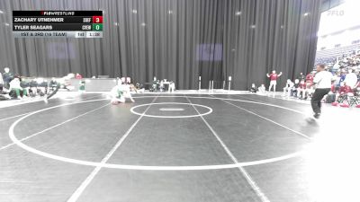 190 lbs 1st & 3rd (16 Team) - Tyler Seagars, Creekview vs Zachary Utnehmer, South Effingham