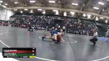 132 lbs Round 4 (16 Team) - Caleb Bivainis, Amherst vs Kolton Field, Norton Community