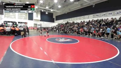 105 lbs Cons. Round 1 - Maressa McGowan, Eleanor Roosevelt vs Arata Sakamoto, Santa Monica