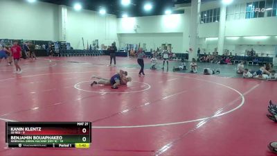 144 lbs Round 2 (6 Team) - Kanin Klentz, SD Red vs Benjamin Bouaphakeo, Nebraska Green Machine (Dev B)