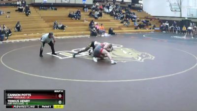 197 lbs Round 3 (6 Team) - Cannon Potts, Minot State (N.D.) vs Tereus Henry, Fort Hays State