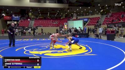 138 lbs Quarterfinal - Christian Bass, WI vs Vinnie Gutierrez, CA