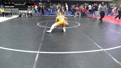 140 lbs 3rd Place - Issac Choi, Glenwood vs Steven Howard, Waynesboro