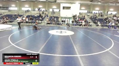 141 lbs Champ. Round 1 - Brandon Ribeiro, Ithaca vs David M`Balla, Pennsylvania College Of Technology