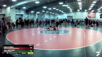 82 lbs Semifinal - Mia Williams, VB FIGHTHOUSE vs Liam O`Neill, Virginia Patriots Wrestling