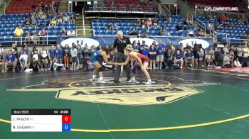 122 lbs Cons 8 #2 - Jordyn Knecht, Kansas vs Nadine Quijada, California