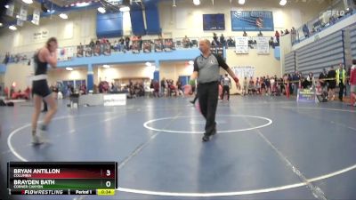 138 lbs Cons. Round 3 - Brayden Bath, Corner Canyon vs Bryan Antillon, Columbia