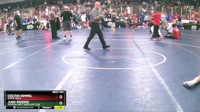 112 lbs Cons. Round 1 - Colton Kimmel, Wayne Trace vs Judd Riggins, Michigan West Wrestling Club