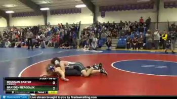 134 lbs 7th Place Match - Brayden Bergeaux, Kelly Walsh vs Brennan Baxter, Glenrock