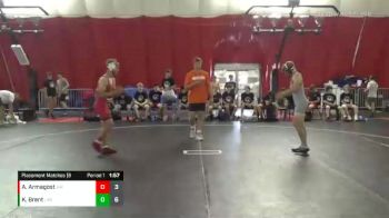120 lbs Placement Matches (8 Team) - Kobe Brent, LeRoy Gold vs Aiden Armagost, Wisconsin Rapids