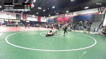 190 lbs Champ. Round 1 - Roy Perez, California (Whittier) vs Daniel Beling, Dana Hills