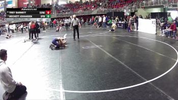 90 lbs Champ. Round 2 - Beckett Johansen, St Paul Youth Wrestling vs Trey Barnett, Elm Creek Youth Wrestling Club