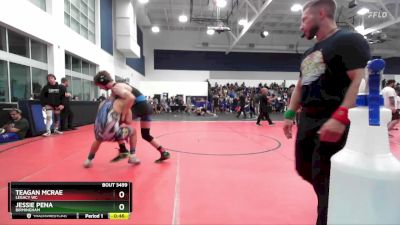 138 lbs Cons. Round 4 - Teagan McRae, Legacy WC vs Jessie Pena, Birmingham