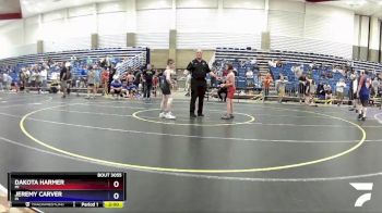 83 lbs Quarterfinal - Dakota Harmer, MI vs Jeremy Carver, IN