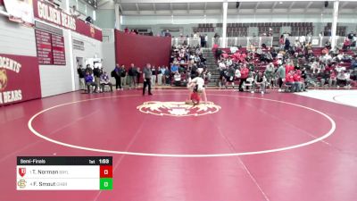 157 lbs Semifinal - Titus Norman, Baylor School vs Findley Smout, Christian Brothers