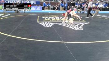 Girls-110 lbs Quarterfinal - Aubrey Bowman, Davison (Girls) vs Abby Muchow, Whitmore Lake (Girls)