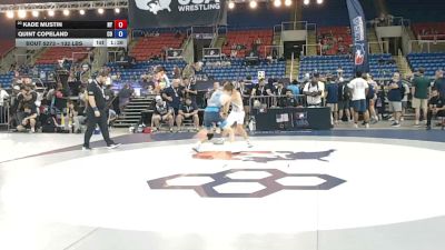 132 lbs Cons. Quarters - Kade Mustin, New York vs Quint Copeland, Colorado