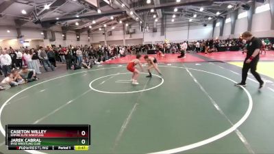 90 lbs Cons. Round 1 - Jarek Cabral, Ryse Wrestling Club vs Caseton Willey, Empire Elite Wrestling