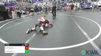 55 lbs Final - Sawyer Simpson, Salina Wrestling Club vs Bryer Kincaid, Blackwell Wrestling Club