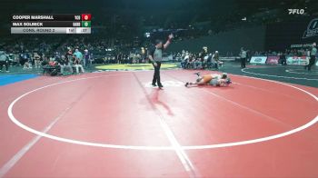 3A Boys 106 lbs Cons. Round 2 - Max Solbeck, Harrisburg Boys vs Cooper Marshall, Yamhill-Carlton Boys