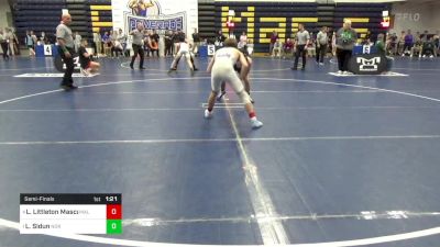 121 lbs Semifinal - Lukas Littleton Mascaro, Malvern Prep vs Landon Sidun, Norwin