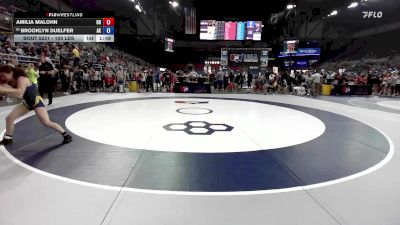105 lbs Champ. Rd Of 64 - Amilia Malohn, OH vs Brooklyn Duelfer, AK