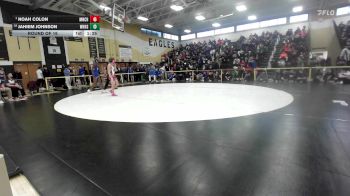 190 lbs Round Of 16 - Noah Colon, Manchester vs Jahiem Johnson, West Haven