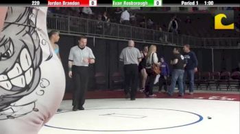 220 lbs 5th-place-match Jordon Brandon Michigan vs. Evan Rosborough Ohio