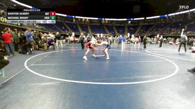 125 lbs 3rd Place - Sawyer Albert, Mifflin County vs Michael Brady, Council Rock