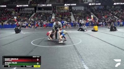 96 lbs Champ. Round 1 - Gage Grizzle, Renegades vs Ryken Miles, Girard