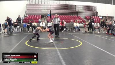 65 lbs Quarterfinals (8 Team) - Lincoln Brower, Mat Assassins vs Louie Tuason, Indiana Outlaws