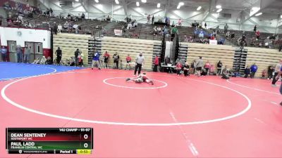 91-97 lbs Round 1 - Paul Ladd, Franklin Central WC vs Dean Senteney, Southport WC