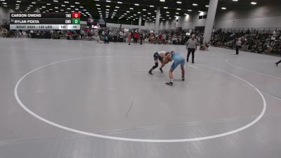 132 lbs Cons. Rd Of 16 - Carson Owens, Team Missouri Select vs Rylan Poeta, Champaign Wrestling Club