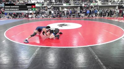 120 lbs Consi Of 16 #2 - Izaiah Santiago, Central Catholic vs Evan Kowalsky, Mt. Ararat-Brunswick