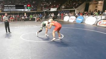 D 2 150 lbs Cons. Round 3 - Niko Battaglia, New Orleans Military & Maritime vs Devin Williams, Prairieville
