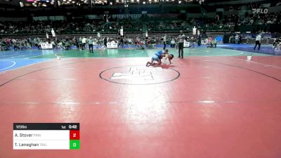 120 lbs Round Of 16 - Aj Stover, Princeton Wrestling Club vs Tristan Lenaghan, Triumph Trained